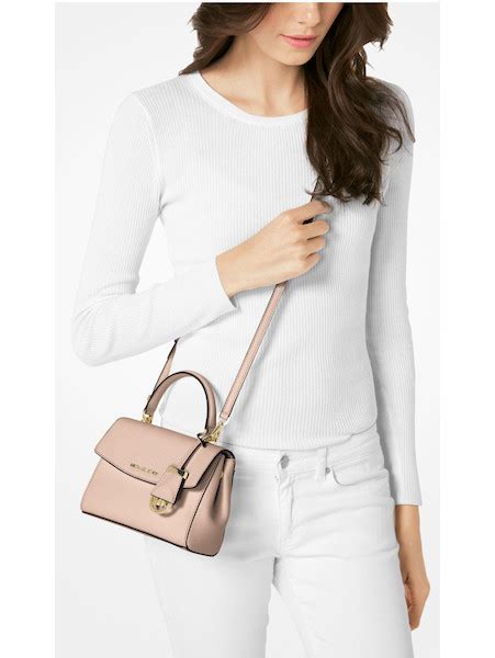 michael kors ava extra small crossbody bag- soft pink